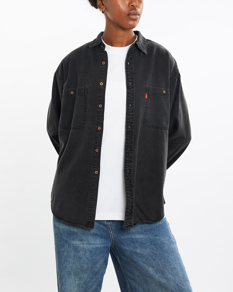 Vintage, Levi's, Button, Up, Shirt, The Real Deal, size medium, colour Black, newtown, sydney, australia, thrift store, opshop, preloved, secondhand, sustainable, retro, antique, 70s, 80s, 90s, 2000s, 00s, fashion, clothing, streetwear, trendy, garment, style, boutique, store, shop, archive, sale, cheap, best, top, Shirts