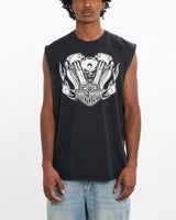 Harley, Davidson, Tank, The Real Deal, size large, colour Black, newtown, sydney, australia, thrift store, opshop, preloved, secondhand, sustainable, retro, antique, 70s, 80s, 90s, 2000s, 00s, fashion, clothing, streetwear, trendy, garment, style, boutique, store, shop, archive, sale, cheap, best, top, T-Shirts