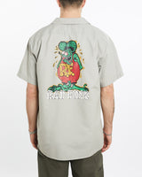 Vintage, Rat, Fink', Mechanic, Shirt, The Real Deal, size extra large, colour Beige, newtown, sydney, australia, thrift store, opshop, preloved, secondhand, sustainable, retro, antique, 70s, 80s, 90s, 2000s, 00s, fashion, clothing, streetwear, trendy, garment, style, boutique, store, shop, archive, sale, cheap, best, top, Shirts