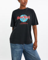 Vintage, 90s, Hard, Rock, Cafe, Tee, The Real Deal, size medium, colour Black, newtown, sydney, australia, thrift store, opshop, preloved, secondhand, sustainable, retro, antique, 70s, 80s, 90s, 2000s, 00s, fashion, clothing, streetwear, trendy, garment, style, boutique, store, shop, archive, sale, cheap, best, top, T-Shirts