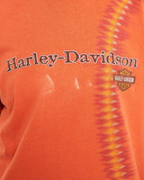 Vintage, Harley, Davidson, Tee, The Real Deal, size medium, colour Orange, newtown, sydney, australia, thrift store, opshop, preloved, secondhand, sustainable, retro, antique, 70s, 80s, 90s, 2000s, 00s, fashion, clothing, streetwear, trendy, garment, style, boutique, store, shop, archive, sale, cheap, best, top, T-Shirts