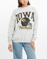 Vintage, 90s, NCAA, University, of, Iowa, Hawkeyes, Sweatshirt, The Real Deal, size small, colour Grey, newtown, sydney, australia, thrift store, opshop, preloved, secondhand, sustainable, retro, antique, 70s, 80s, 90s, 2000s, 00s, fashion, clothing, streetwear, trendy, garment, style, boutique, store, shop, archive, sale, cheap, best, top, Sweats and hoodies