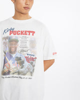 Vintage, 1997, Kirby, Puckett, MLB, Minnesota, Twins, Tee, The Real Deal, size large, colour White, newtown, sydney, australia, thrift store, opshop, preloved, secondhand, sustainable, retro, antique, 70s, 80s, 90s, 2000s, 00s, fashion, clothing, streetwear, trendy, garment, style, boutique, store, shop, archive, sale, cheap, best, top, T-Shirts