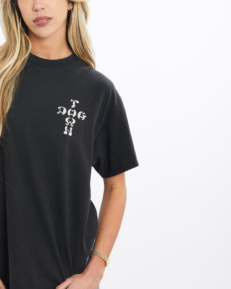 Dogtown, Skate, Tee, The Real Deal, size extra small, colour Black, newtown, sydney, australia, thrift store, opshop, preloved, secondhand, sustainable, retro, antique, 70s, 80s, 90s, 2000s, 00s, fashion, clothing, streetwear, trendy, garment, style, boutique, store, shop, archive, sale, cheap, best, top, T-Shirts