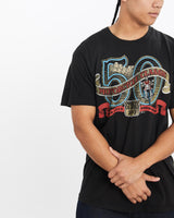 Vintage, 1990, Sturgis, Motorcycle, Rally, Tee, The Real Deal, size large, colour Black, newtown, sydney, australia, thrift store, opshop, preloved, secondhand, sustainable, retro, antique, 70s, 80s, 90s, 2000s, 00s, fashion, clothing, streetwear, trendy, garment, style, boutique, store, shop, archive, sale, cheap, best, top, T-Shirts