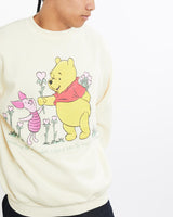Vintage, 90s, Disney, Winnie, The, Pooh, Sweatshirt, The Real Deal, size large, colour Yellow, newtown, sydney, australia, thrift store, opshop, preloved, secondhand, sustainable, retro, antique, 70s, 80s, 90s, 2000s, 00s, fashion, clothing, streetwear, trendy, garment, style, boutique, store, shop, archive, sale, cheap, best, top, Sweats and hoodies