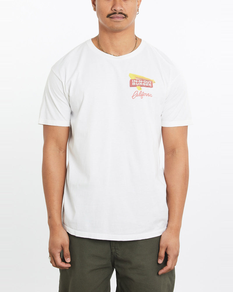 Vintage, In-N-Out, Burger, Tee, The Real Deal, size large, colour White, newtown, sydney, australia, thrift store, opshop, preloved, secondhand, sustainable, retro, antique, 70s, 80s, 90s, 2000s, 00s, fashion, clothing, streetwear, trendy, garment, style, boutique, store, shop, archive, sale, cheap, best, top, T-Shirts