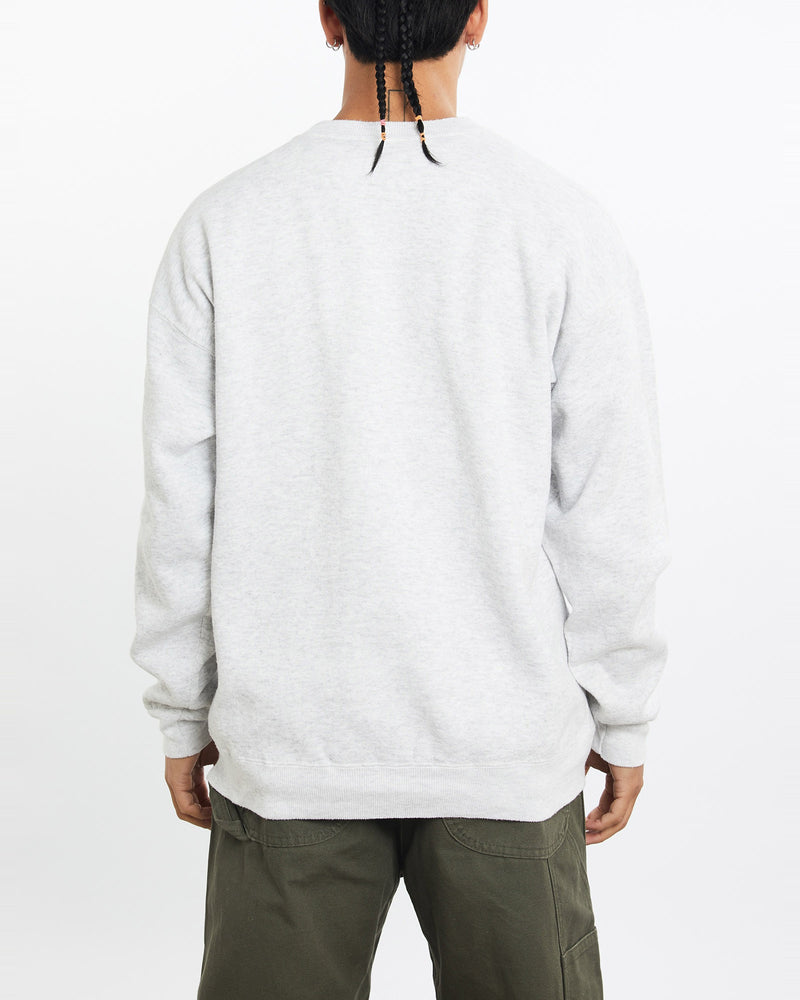 Vintage, 90s, Timber, Wolf, Wildlife, Sweatshirt, The Real Deal, size large, colour Grey, newtown, sydney, australia, thrift store, opshop, preloved, secondhand, sustainable, retro, antique, 70s, 80s, 90s, 2000s, 00s, fashion, clothing, streetwear, trendy, garment, style, boutique, store, shop, archive, sale, cheap, best, top, Sweats and hoodies