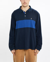 Vintage, 90s, Polo, Ralph, Lauren, Rugby, Shirt, The Real Deal, size extra large, colour Navy, newtown, sydney, australia, thrift store, opshop, preloved, secondhand, sustainable, retro, antique, 70s, 80s, 90s, 2000s, 00s, fashion, clothing, streetwear, trendy, garment, style, boutique, store, shop, archive, sale, cheap, best, top, Shirts