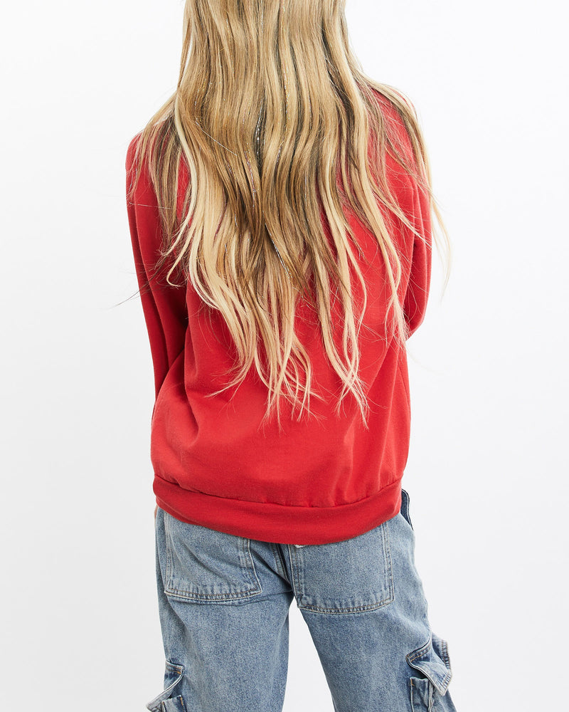 Vintage, 1990, MLB, Cincinnati, Reds, Sweatshirt, The Real Deal, size extra small, colour Red, newtown, sydney, australia, thrift store, opshop, preloved, secondhand, sustainable, retro, antique, 70s, 80s, 90s, 2000s, 00s, fashion, clothing, streetwear, trendy, garment, style, boutique, store, shop, archive, sale, cheap, best, top, Sweats and hoodies