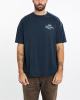 Vintage, Corona, Beer, Tee, The Real Deal, size extra large, colour Navy, newtown, sydney, australia, thrift store, opshop, preloved, secondhand, sustainable, retro, antique, 70s, 80s, 90s, 2000s, 00s, fashion, clothing, streetwear, trendy, garment, style, boutique, store, shop, archive, sale, cheap, best, top, T-Shirts