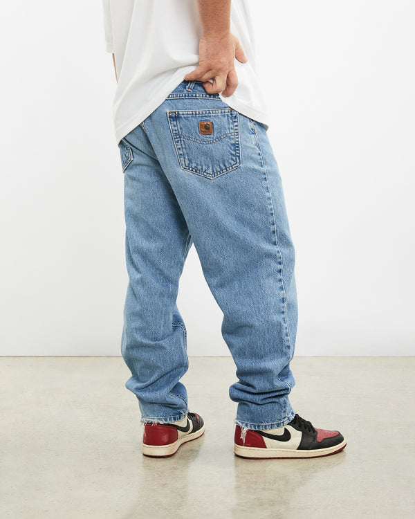 Vintage Carhartt Denim Jeans <br>36" , The Real Deal , newtown, sydney, australia, thrift store, opshop, preloved, secondhand, sustainable, retro, antique, 70s, 80s, 90s, 2000s, 00s, fashion, clothing, streetwear, trendy, garment, style, boutique, store, shop, archive, sale, cheap, best, top