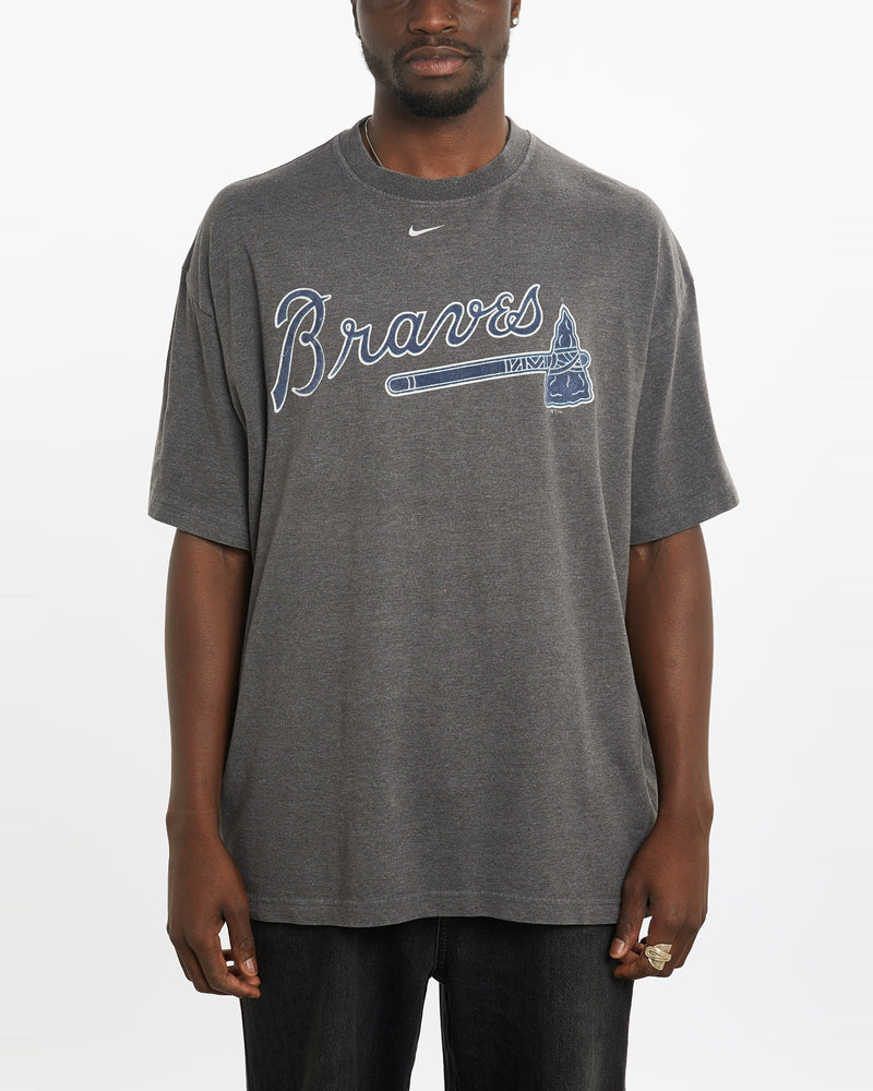 Vintage Nike MLB Atlanta Braves Tee <br>L , The Real Deal , newtown, sydney, australia, thrift store, opshop, preloved, secondhand, sustainable, retro, antique, 70s, 80s, 90s, 2000s, 00s, fashion, clothing, streetwear, trendy, garment, style, boutique, store, shop, archive, sale, cheap, best, top