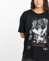 Vintage, 90s, Canada, Ice, Hockey, Tee, The Real Deal, size medium, colour Black, newtown, sydney, australia, thrift store, opshop, preloved, secondhand, sustainable, retro, antique, 70s, 80s, 90s, 2000s, 00s, fashion, clothing, streetwear, trendy, garment, style, boutique, store, shop, archive, sale, cheap, best, top, T-Shirts