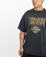 Vintage, 1990, Harley, Davidson, Tee, The Real Deal, size extra large, colour Black, newtown, sydney, australia, thrift store, opshop, preloved, secondhand, sustainable, retro, antique, 70s, 80s, 90s, 2000s, 00s, fashion, clothing, streetwear, trendy, garment, style, boutique, store, shop, archive, sale, cheap, best, top, T-Shirts