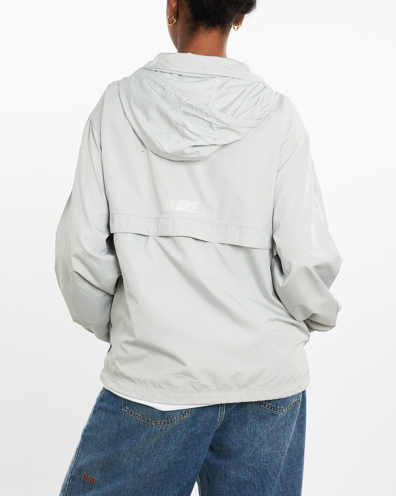 Vintage, Nike, Windbreaker, Jacket, The Real Deal, size medium, colour Grey, newtown, sydney, australia, thrift store, opshop, preloved, secondhand, sustainable, retro, antique, 70s, 80s, 90s, 2000s, 00s, fashion, clothing, streetwear, trendy, garment, style, boutique, store, shop, archive, sale, cheap, best, top, Jackets