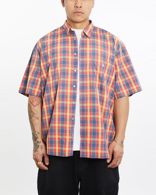 Vintage, 90s, Polo, Ralph, Lauren, Short, Sleeve, Button, Up, Shirt, The Real Deal, size extra large, colour Multicolour, newtown, sydney, australia, thrift store, opshop, preloved, secondhand, sustainable, retro, antique, 70s, 80s, 90s, 2000s, 00s, fashion, clothing, streetwear, trendy, garment, style, boutique, store, shop, archive, sale, cheap, best, top, Shirts