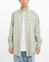 Vintage, 90s, Polo, Ralph, Lauren, Button, Up, Shirt, The Real Deal, size large, colour Beige, newtown, sydney, australia, thrift store, opshop, preloved, secondhand, sustainable, retro, antique, 70s, 80s, 90s, 2000s, 00s, fashion, clothing, streetwear, trendy, garment, style, boutique, store, shop, archive, sale, cheap, best, top, Shirts