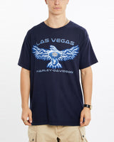 Vintage, Harley, Davidson, Tee, The Real Deal, size large, colour Navy, newtown, sydney, australia, thrift store, opshop, preloved, secondhand, sustainable, retro, antique, 70s, 80s, 90s, 2000s, 00s, fashion, clothing, streetwear, trendy, garment, style, boutique, store, shop, archive, sale, cheap, best, top, T-Shirts