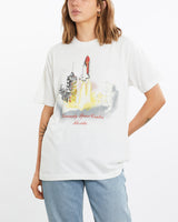 Vintage, 90s, Kennedy, Space, Center, Florida, Tee, The Real Deal, size medium, colour White, newtown, sydney, australia, thrift store, opshop, preloved, secondhand, sustainable, retro, antique, 70s, 80s, 90s, 2000s, 00s, fashion, clothing, streetwear, trendy, garment, style, boutique, store, shop, archive, sale, cheap, best, top, T-Shirts