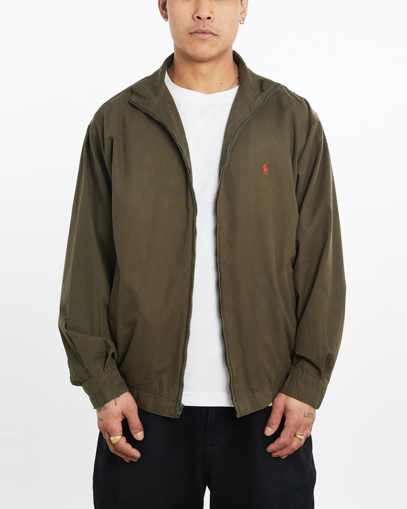 Vintage, 90s, Polo, Ralph, Lauren, Harrington, Jacket, The Real Deal, size extra large, colour Green, newtown, sydney, australia, thrift store, opshop, preloved, secondhand, sustainable, retro, antique, 70s, 80s, 90s, 2000s, 00s, fashion, clothing, streetwear, trendy, garment, style, boutique, store, shop, archive, sale, cheap, best, top, Jackets