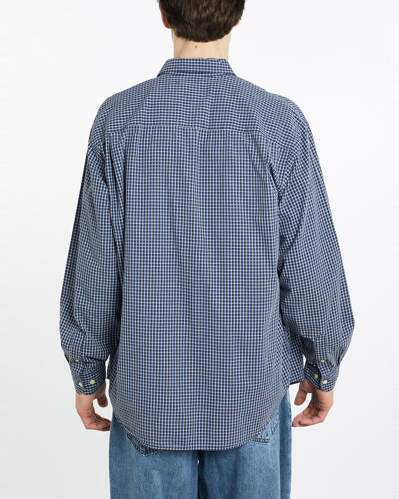 Vintage, 90s, Polo, Ralph, Lauren, Button, Up, Shirt, The Real Deal, size extra large, colour Blue, newtown, sydney, australia, thrift store, opshop, preloved, secondhand, sustainable, retro, antique, 70s, 80s, 90s, 2000s, 00s, fashion, clothing, streetwear, trendy, garment, style, boutique, store, shop, archive, sale, cheap, best, top, Shirts