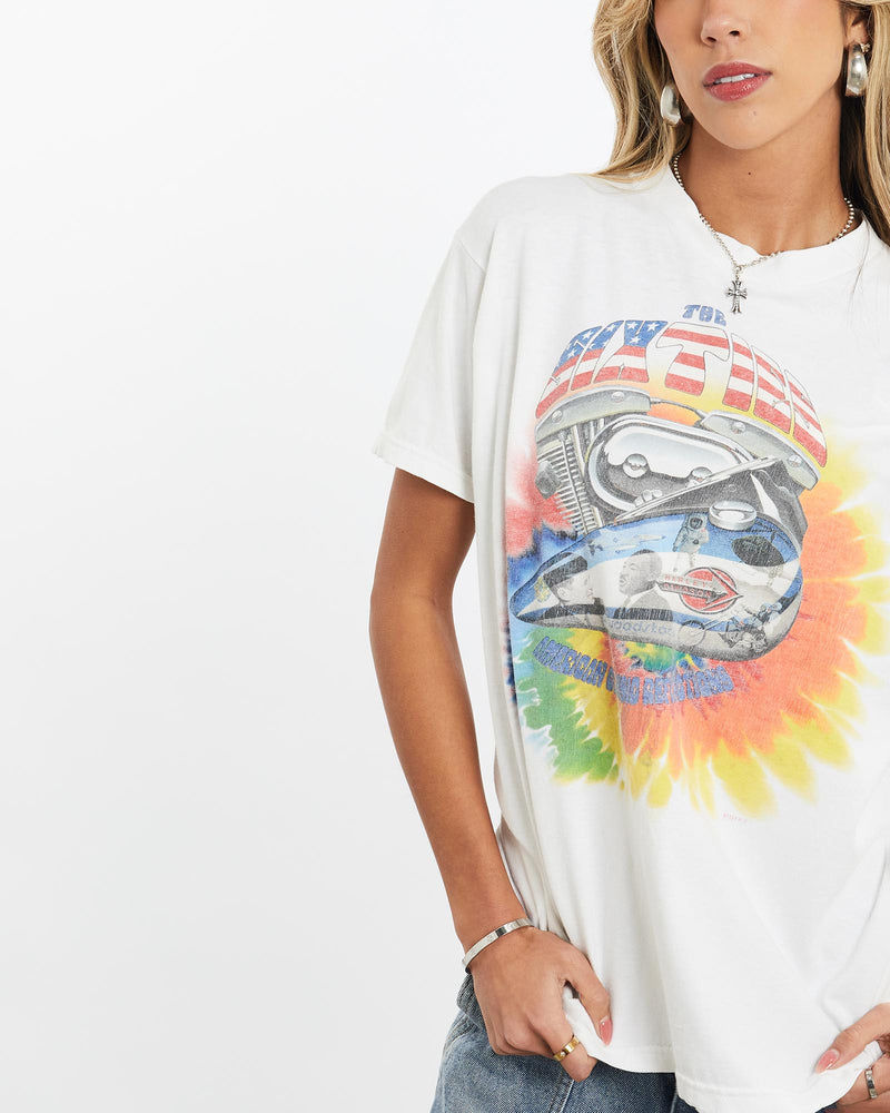 Vintage, 1999, Harley, Davidson, Tee, The Real Deal, size extra small, colour White, newtown, sydney, australia, thrift store, opshop, preloved, secondhand, sustainable, retro, antique, 70s, 80s, 90s, 2000s, 00s, fashion, clothing, streetwear, trendy, garment, style, boutique, store, shop, archive, sale, cheap, best, top, T-Shirts