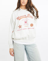 Vintage, 90s, Warner, Bros, Softball, League, Sweatshirt, The Real Deal, size medium, colour White, newtown, sydney, australia, thrift store, opshop, preloved, secondhand, sustainable, retro, antique, 70s, 80s, 90s, 2000s, 00s, fashion, clothing, streetwear, trendy, garment, style, boutique, store, shop, archive, sale, cheap, best, top, Sweats and hoodies