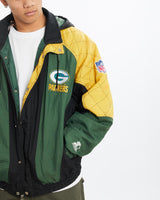 Vintage, 90s, NFL, Green, Bay, Packers, Jacket, The Real Deal, size extra large, colour Multicolour, newtown, sydney, australia, thrift store, opshop, preloved, secondhand, sustainable, retro, antique, 70s, 80s, 90s, 2000s, 00s, fashion, clothing, streetwear, trendy, garment, style, boutique, store, shop, archive, sale, cheap, best, top, Jackets