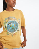 Vintage 90s Earth Wildlife Tee <br>M , The Real Deal , newtown, sydney, australia, thrift store, opshop, preloved, secondhand, sustainable, retro, antique, 70s, 80s, 90s, 2000s, 00s, fashion, clothing, streetwear, trendy, garment, style, boutique, store, shop, archive, sale, cheap, best, top