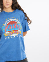 Vintage, 1989, NBA, Detroit, Pistons, Tee, The Real Deal, size medium, colour Blue, newtown, sydney, australia, thrift store, opshop, preloved, secondhand, sustainable, retro, antique, 70s, 80s, 90s, 2000s, 00s, fashion, clothing, streetwear, trendy, garment, style, boutique, store, shop, archive, sale, cheap, best, top, T-Shirts