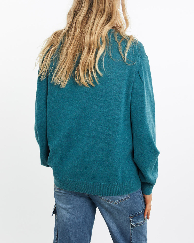 Vintage, 90s, Polo, Ralph, Lauren, Knit, Sweater, The Real Deal, size medium, colour Blue, newtown, sydney, australia, thrift store, opshop, preloved, secondhand, sustainable, retro, antique, 70s, 80s, 90s, 2000s, 00s, fashion, clothing, streetwear, trendy, garment, style, boutique, store, shop, archive, sale, cheap, best, top, Sweats and hoodies