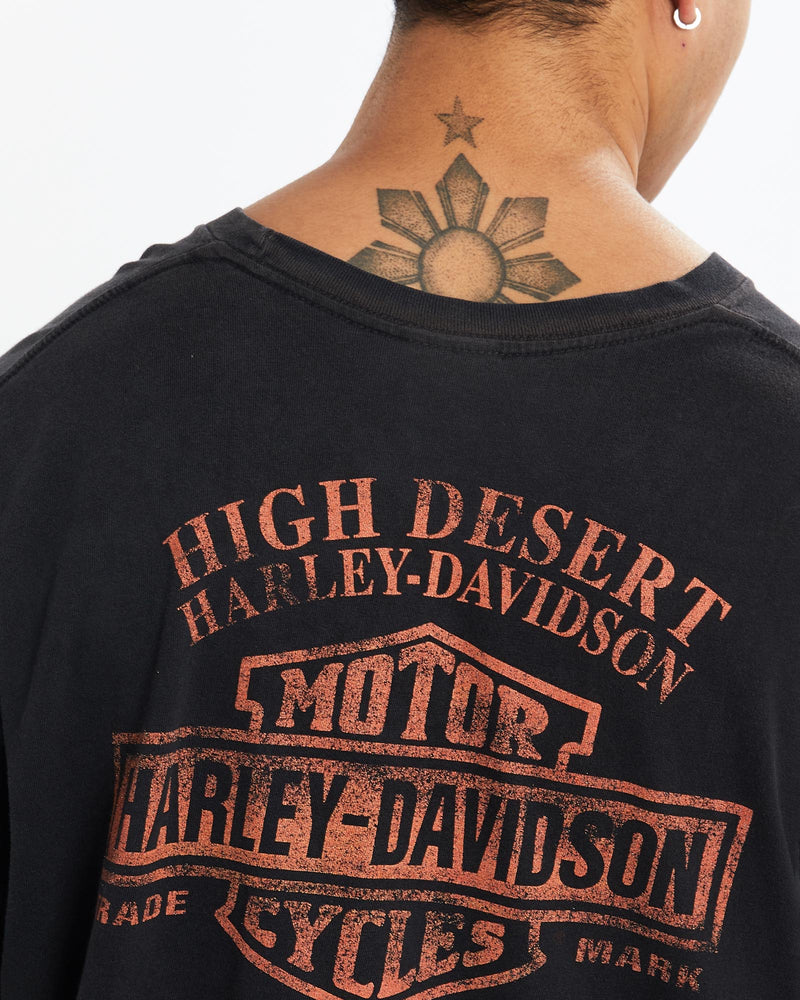 Vintage, 90s, Harley, Davidson, Tee, The Real Deal, size extra large, colour Black, newtown, sydney, australia, thrift store, opshop, preloved, secondhand, sustainable, retro, antique, 70s, 80s, 90s, 2000s, 00s, fashion, clothing, streetwear, trendy, garment, style, boutique, store, shop, archive, sale, cheap, best, top, T-Shirts