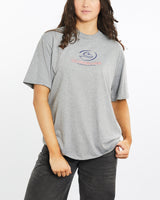 Vintage, 90s, Quiksilver, Surf, Tee, The Real Deal, size medium, colour Grey, newtown, sydney, australia, thrift store, opshop, preloved, secondhand, sustainable, retro, antique, 70s, 80s, 90s, 2000s, 00s, fashion, clothing, streetwear, trendy, garment, style, boutique, store, shop, archive, sale, cheap, best, top, T-Shirts