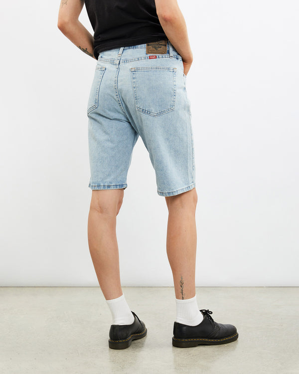 Vintage, Wrangler, Denim, Shorts, The Real Deal, size 31", colour Blue, newtown, sydney, australia, thrift store, opshop, preloved, secondhand, sustainable, retro, antique, 70s, 80s, 90s, 2000s, 00s, fashion, clothing, streetwear, trendy, garment, style, boutique, store, shop, archive, sale, cheap, best, top, Shorts