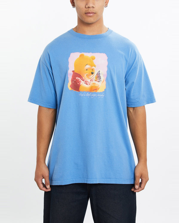 Vintage, 90s, Disney, Winnie, The, Pooh, Tee, The Real Deal, size large, colour Blue, newtown, sydney, australia, thrift store, opshop, preloved, secondhand, sustainable, retro, antique, 70s, 80s, 90s, 2000s, 00s, fashion, clothing, streetwear, trendy, garment, style, boutique, store, shop, archive, sale, cheap, best, top, T-Shirts