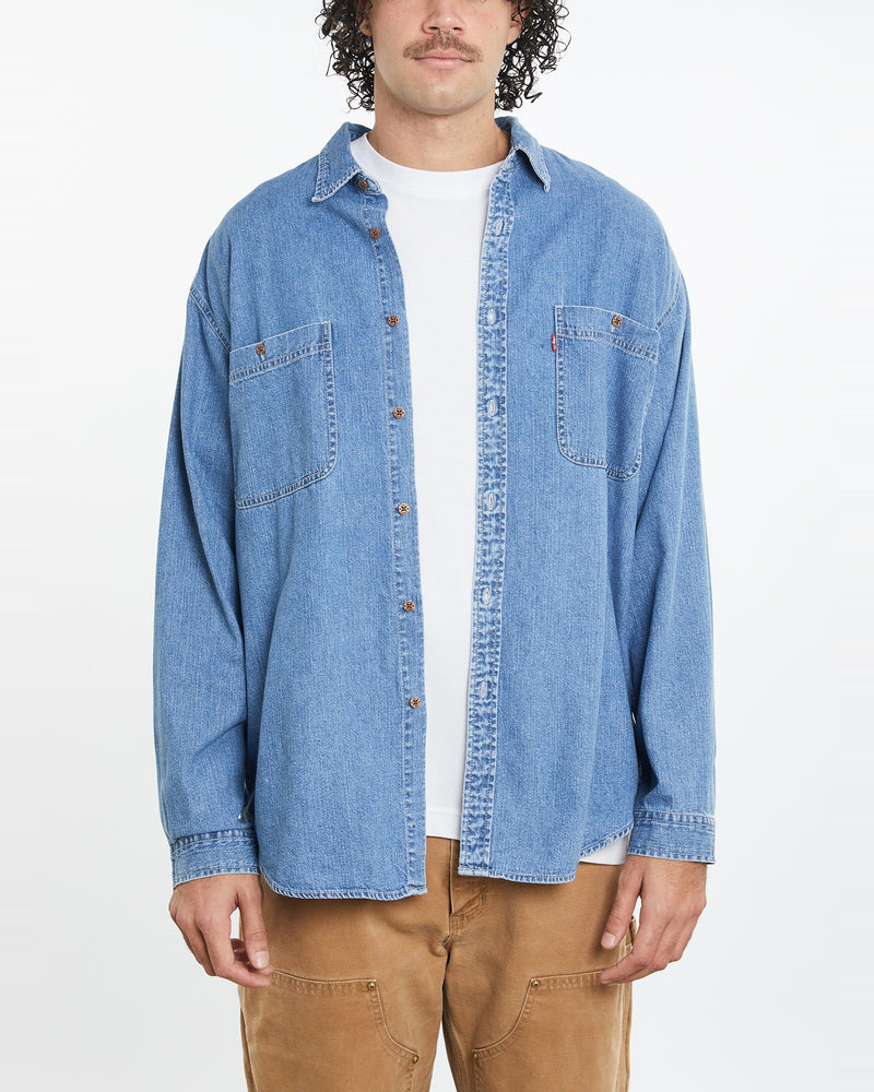 Vintage 90s Levi's Denim Button Up Shirt <br>XL , The Real Deal , newtown, sydney, australia, thrift store, opshop, preloved, secondhand, sustainable, retro, antique, 70s, 80s, 90s, 2000s, 00s, fashion, clothing, streetwear, trendy, garment, style, boutique, store, shop, archive, sale, cheap, best, top