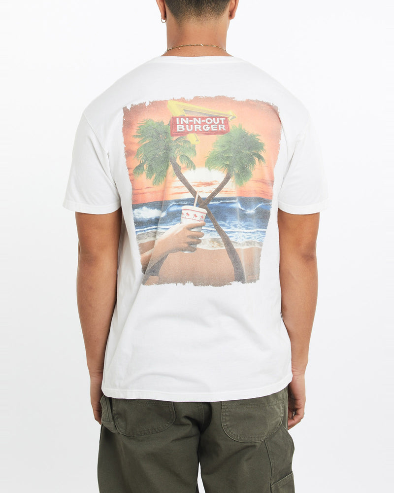 Vintage, In-N-Out, Burger, Tee, The Real Deal, size large, colour White, newtown, sydney, australia, thrift store, opshop, preloved, secondhand, sustainable, retro, antique, 70s, 80s, 90s, 2000s, 00s, fashion, clothing, streetwear, trendy, garment, style, boutique, store, shop, archive, sale, cheap, best, top, T-Shirts