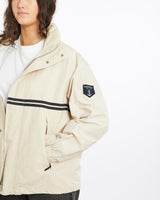 Vintage, Nautica, Windbreaker, Jacket, The Real Deal, size medium, colour Beige, newtown, sydney, australia, thrift store, opshop, preloved, secondhand, sustainable, retro, antique, 70s, 80s, 90s, 2000s, 00s, fashion, clothing, streetwear, trendy, garment, style, boutique, store, shop, archive, sale, cheap, best, top, Jackets