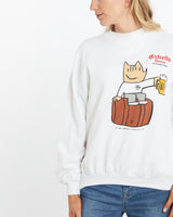 Vintage, 1992, Barcelona, Olympics, Sweatshirt, The Real Deal, size medium, colour White, newtown, sydney, australia, thrift store, opshop, preloved, secondhand, sustainable, retro, antique, 70s, 80s, 90s, 2000s, 00s, fashion, clothing, streetwear, trendy, garment, style, boutique, store, shop, archive, sale, cheap, best, top, Sweats and hoodies