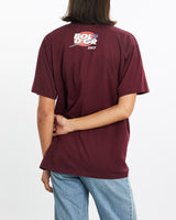 Vintage, MotoGP, Racing, Tee, The Real Deal, size small, colour Burgundy, newtown, sydney, australia, thrift store, opshop, preloved, secondhand, sustainable, retro, antique, 70s, 80s, 90s, 2000s, 00s, fashion, clothing, streetwear, trendy, garment, style, boutique, store, shop, archive, sale, cheap, best, top, T-Shirts