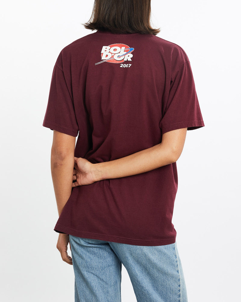 Vintage, MotoGP, Racing, Tee, The Real Deal, size small, colour Burgundy, newtown, sydney, australia, thrift store, opshop, preloved, secondhand, sustainable, retro, antique, 70s, 80s, 90s, 2000s, 00s, fashion, clothing, streetwear, trendy, garment, style, boutique, store, shop, archive, sale, cheap, best, top, T-Shirts