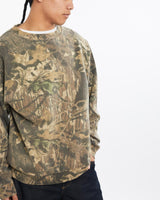 Vintage, Realtree, Camo, Sweatshirt, The Real Deal, size large, colour Brown, newtown, sydney, australia, thrift store, opshop, preloved, secondhand, sustainable, retro, antique, 70s, 80s, 90s, 2000s, 00s, fashion, clothing, streetwear, trendy, garment, style, boutique, store, shop, archive, sale, cheap, best, top, Sweats and hoodies