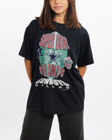 Vintage, 1993, NFL, Dallas, Cowboys, Super, Bowl, Tee, The Real Deal, size extra small, colour Grey, newtown, sydney, australia, thrift store, opshop, preloved, secondhand, sustainable, retro, antique, 70s, 80s, 90s, 2000s, 00s, fashion, clothing, streetwear, trendy, garment, style, boutique, store, shop, archive, sale, cheap, best, top, T-Shirts