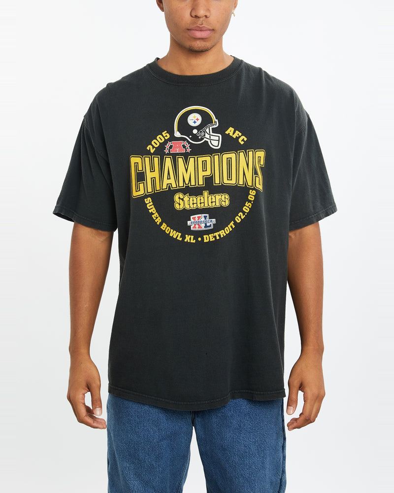 Vintage NFL Pittsburgh Steelers Tee <br>XL , The Real Deal , newtown, sydney, australia, thrift store, opshop, preloved, secondhand, sustainable, retro, antique, 70s, 80s, 90s, 2000s, 00s, fashion, clothing, streetwear, trendy, garment, style, boutique, store, shop, archive, sale, cheap, best, top