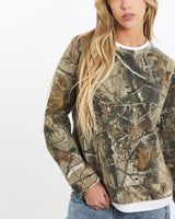 Vintage, Realtree, Camo, Sweatshirt, The Real Deal, size extra small, colour Multicolour, newtown, sydney, australia, thrift store, opshop, preloved, secondhand, sustainable, retro, antique, 70s, 80s, 90s, 2000s, 00s, fashion, clothing, streetwear, trendy, garment, style, boutique, store, shop, archive, sale, cheap, best, top, Sweats and hoodies