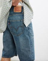 Vintage, Levi's, 569, Denim, Shorts, The Real Deal, size 31", colour Blue, newtown, sydney, australia, thrift store, opshop, preloved, secondhand, sustainable, retro, antique, 70s, 80s, 90s, 2000s, 00s, fashion, clothing, streetwear, trendy, garment, style, boutique, store, shop, archive, sale, cheap, best, top, Shorts