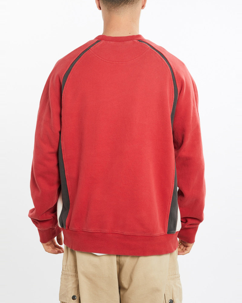 Vintage, Nike, Sweatshirt, The Real Deal, size large, colour Red, newtown, sydney, australia, thrift store, opshop, preloved, secondhand, sustainable, retro, antique, 70s, 80s, 90s, 2000s, 00s, fashion, clothing, streetwear, trendy, garment, style, boutique, store, shop, archive, sale, cheap, best, top, Sweats and hoodies