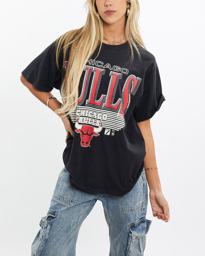 Vintage, 90s, NBA, Chicago, Bulls, Tee, The Real Deal, size small, colour Black, newtown, sydney, australia, thrift store, opshop, preloved, secondhand, sustainable, retro, antique, 70s, 80s, 90s, 2000s, 00s, fashion, clothing, streetwear, trendy, garment, style, boutique, store, shop, archive, sale, cheap, best, top, T-Shirts
