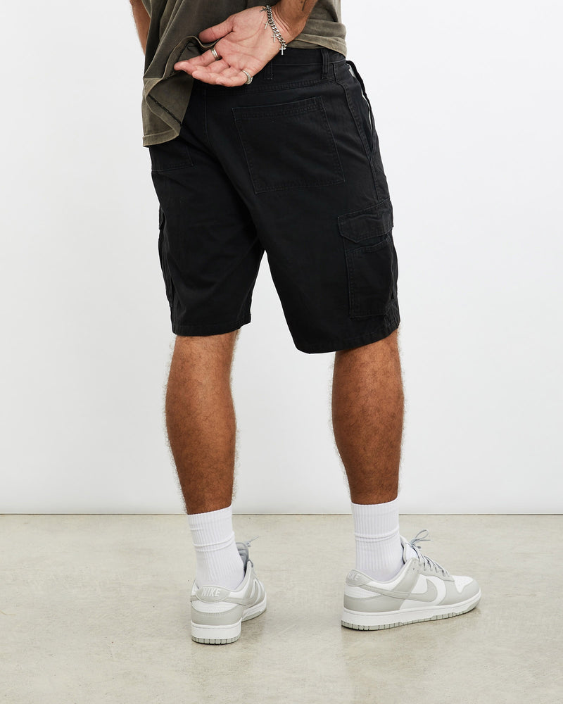 Vintage, Wrangler, Cargo, Shorts, The Real Deal, size 35", colour Black, newtown, sydney, australia, thrift store, opshop, preloved, secondhand, sustainable, retro, antique, 70s, 80s, 90s, 2000s, 00s, fashion, clothing, streetwear, trendy, garment, style, boutique, store, shop, archive, sale, cheap, best, top, Shorts